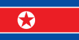 Demokratische Volksrepublik Korea Nationalflagge